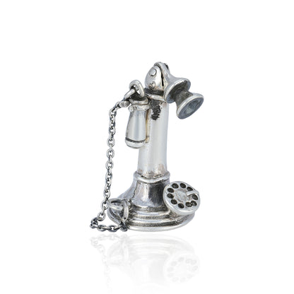 925 Classic Telephone Sterling Silver Miniature