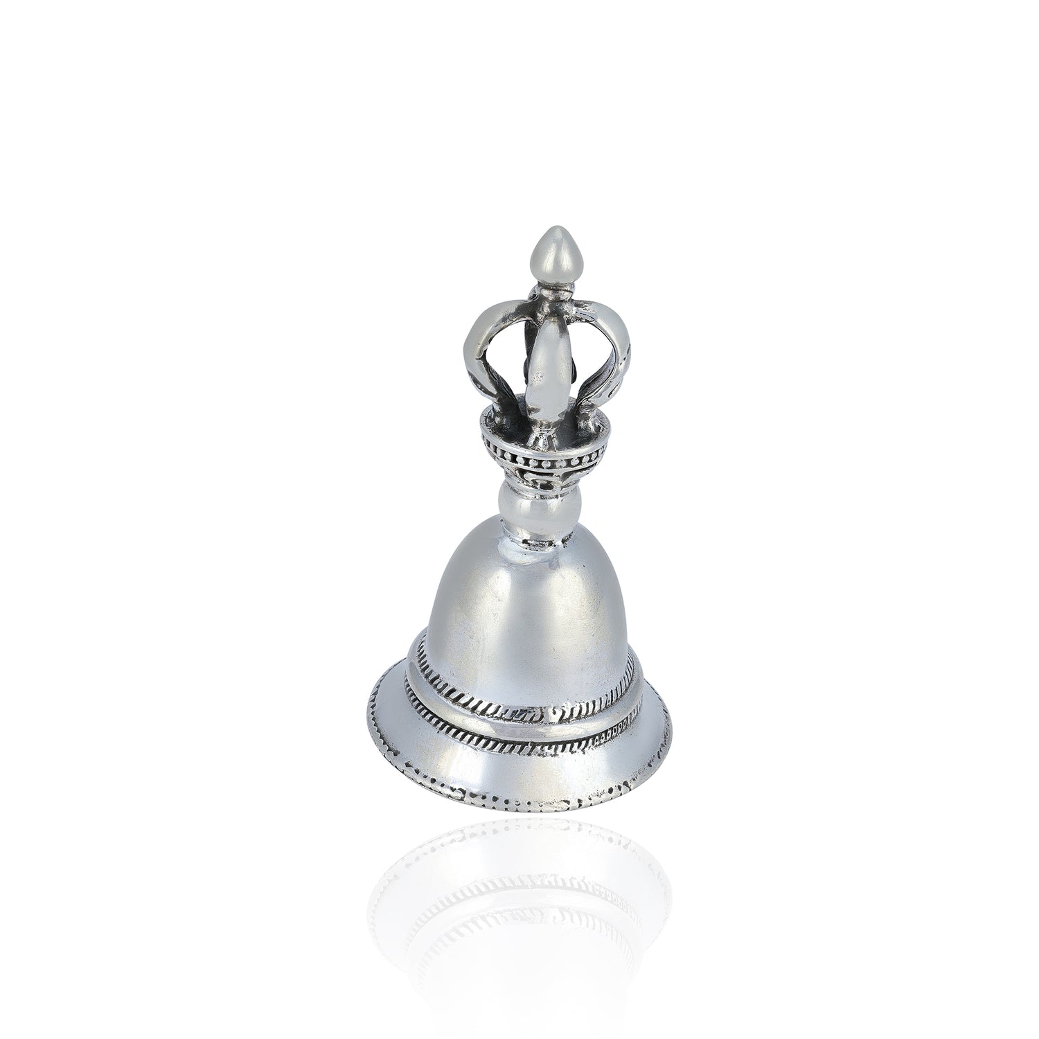 925 Crown head Bell Sterling Silver Miniature