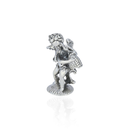 925 Dutch Century Statue Sterling Silver Showpiece Miniature
