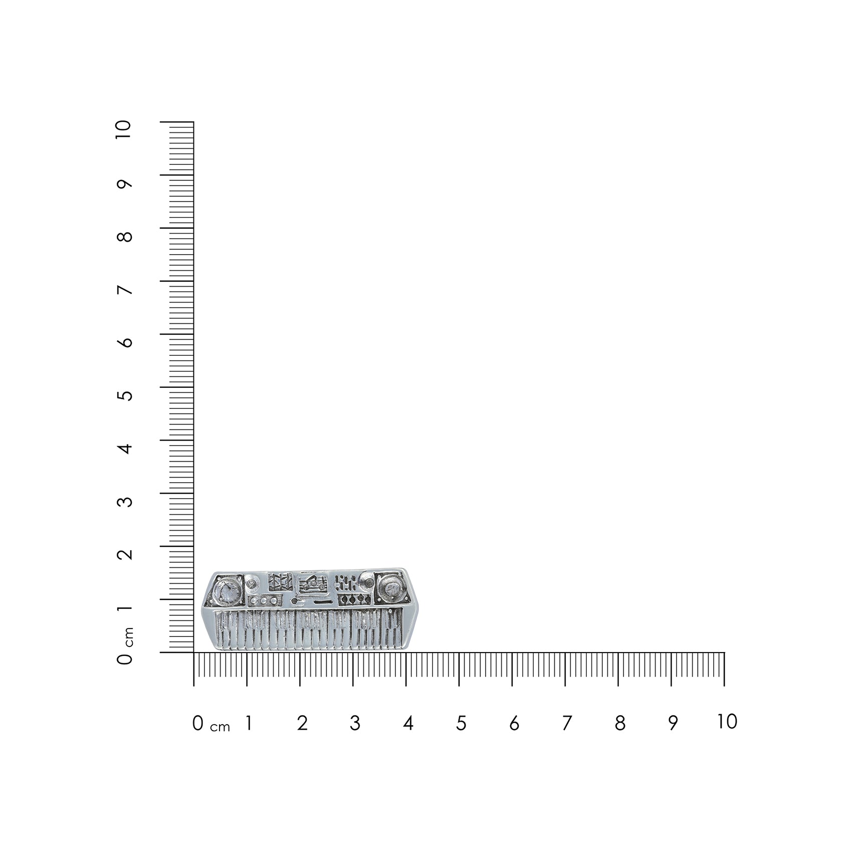 925 Electrical Keyboard Sterling Silver Crafted Miniature