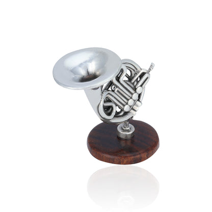 925 French Horn Sterling Silver Miniature