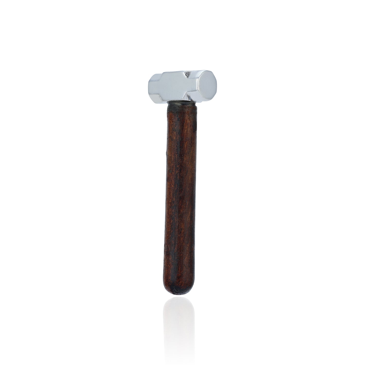 925 Hammer Wooden Handle Sterling Silver Miniature