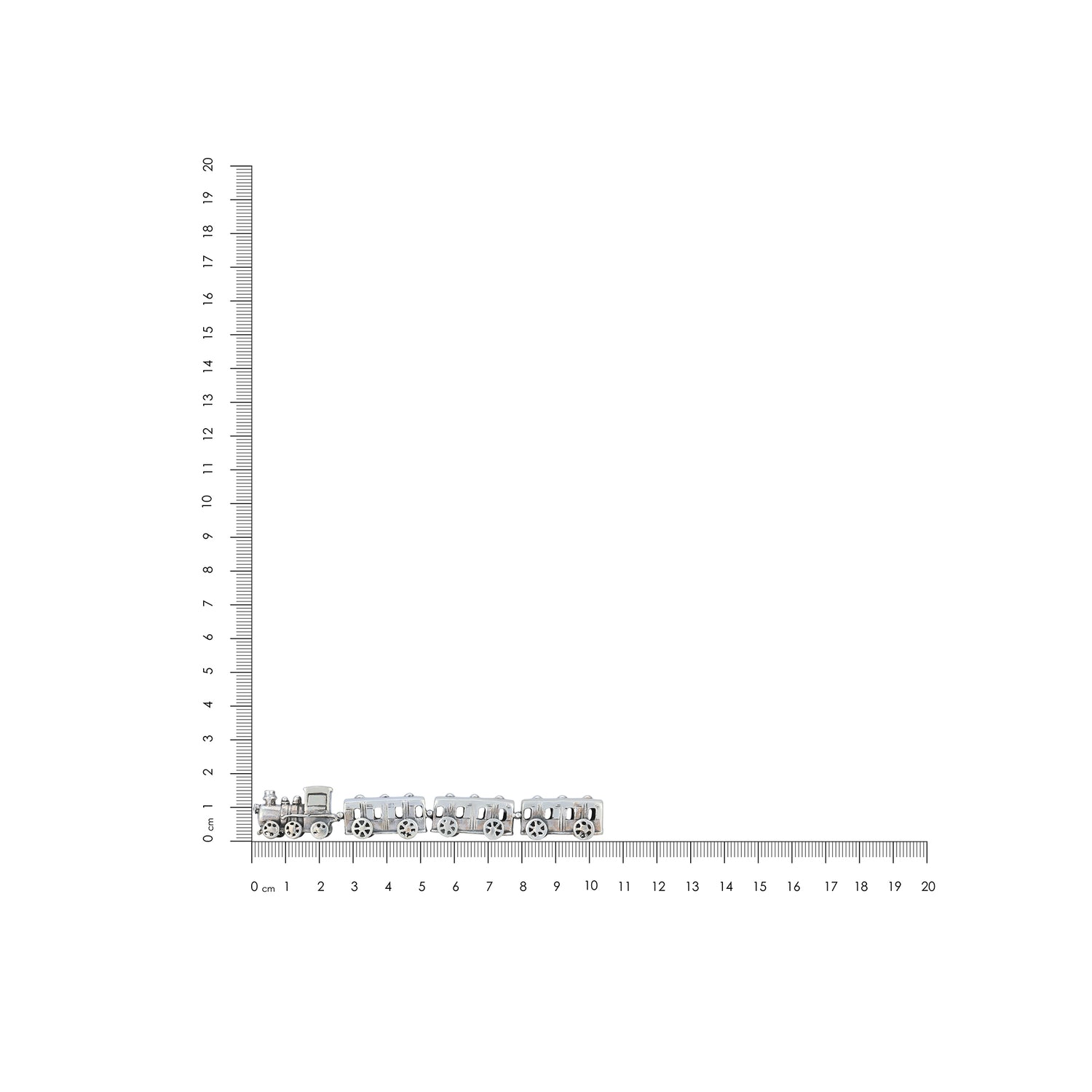 925 Historic Train Sterling Silver Miniature