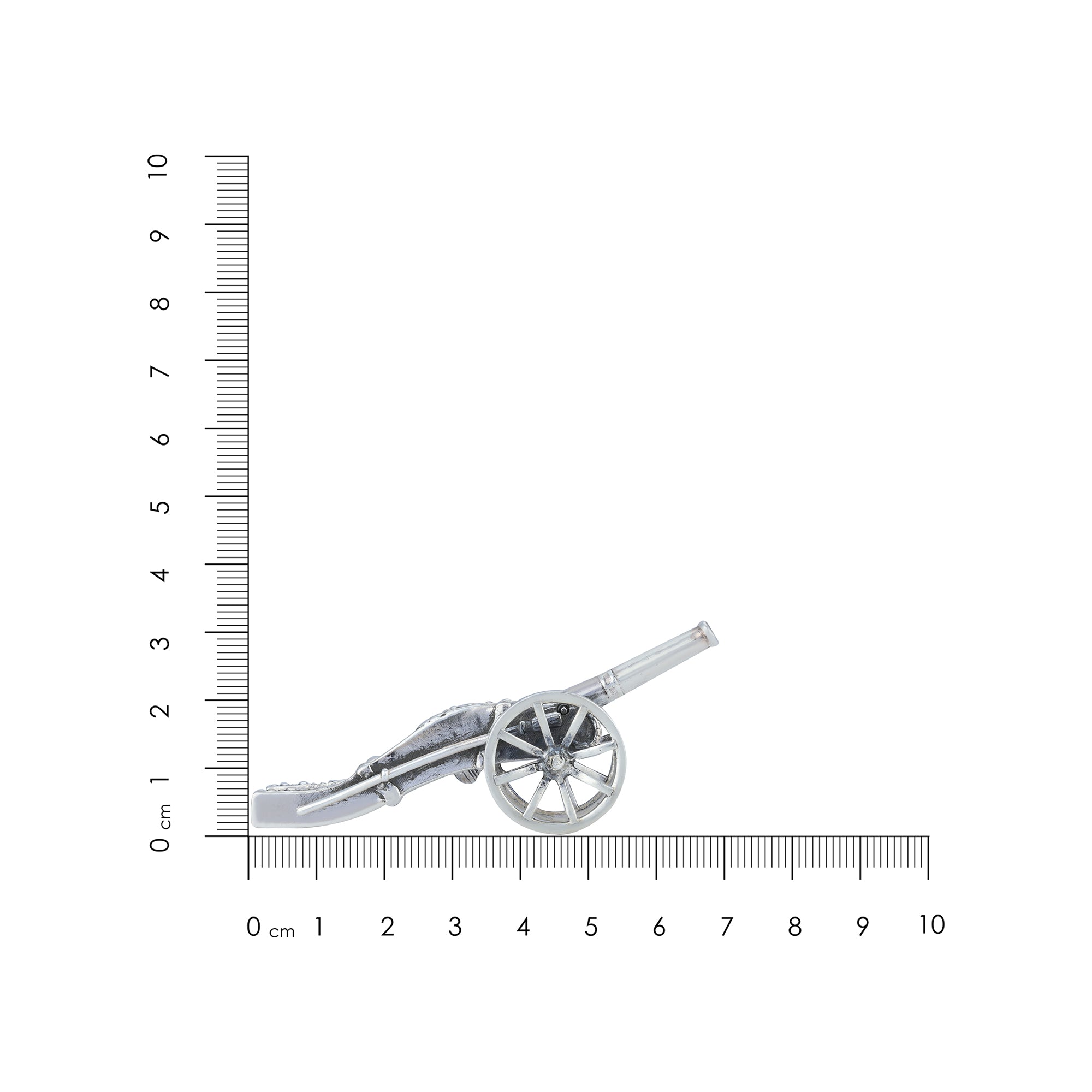 925 Napoleonic War Cannon Sterling Silver Miniature