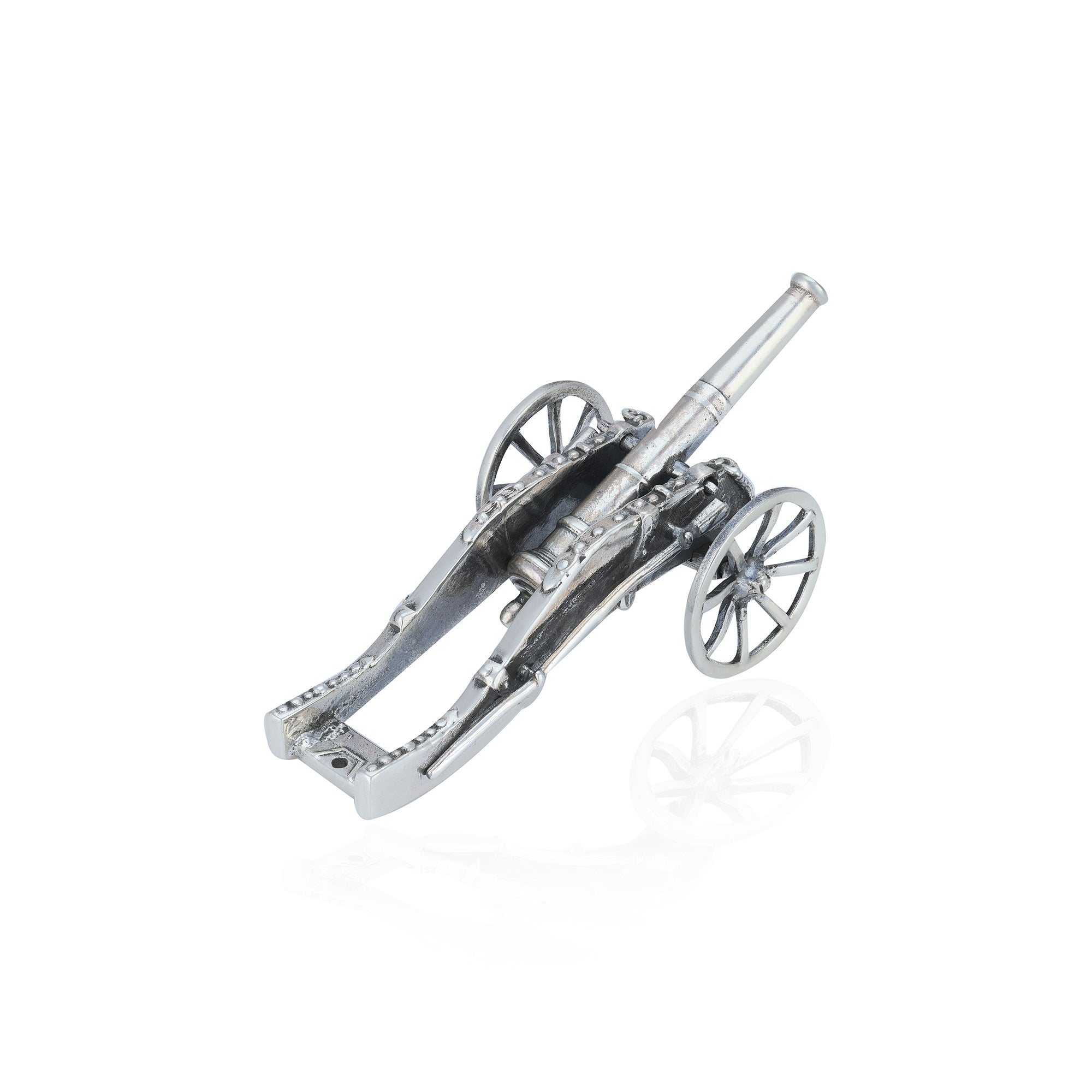 925 Napoleonic War Cannon Sterling Silver Miniature