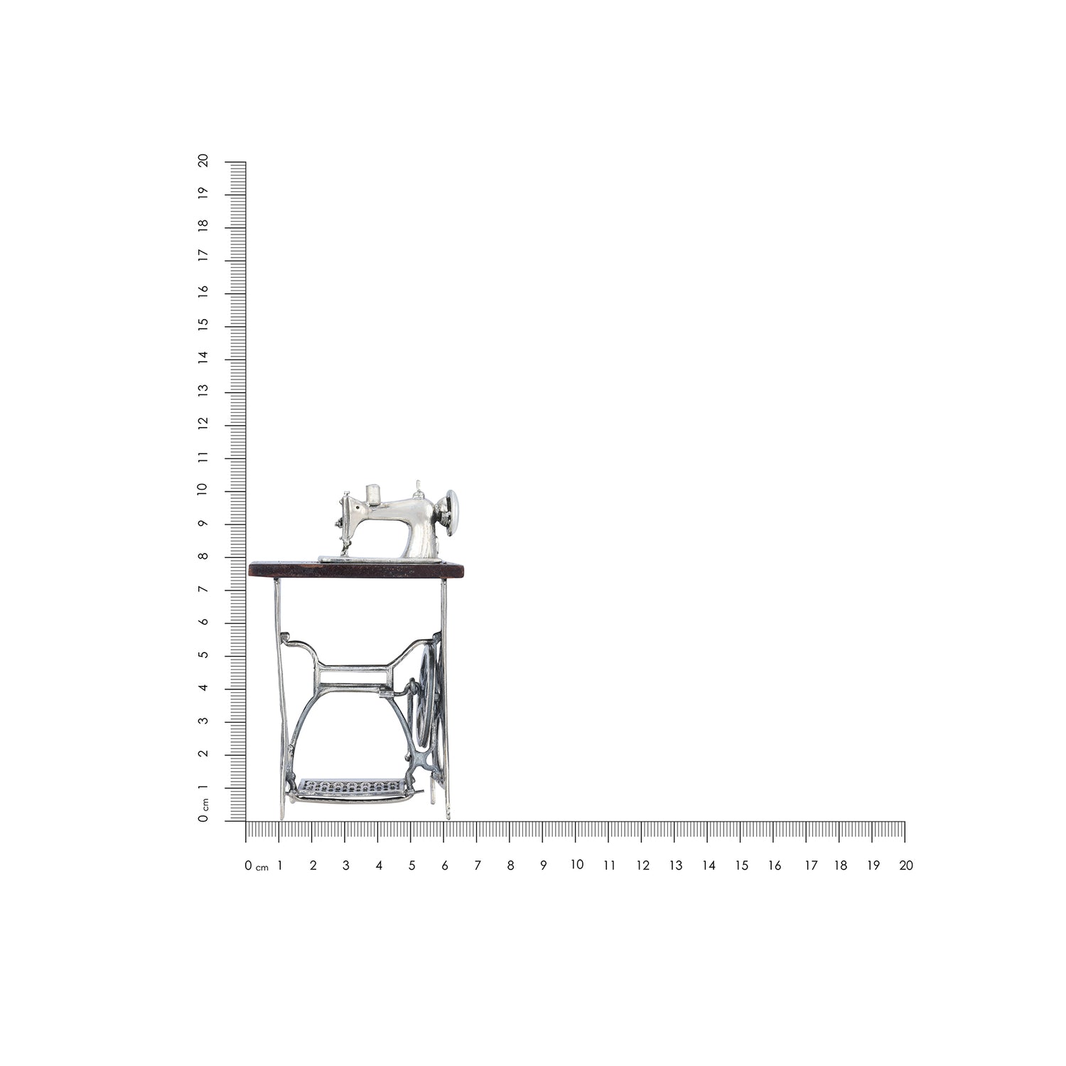 925 Pedal Sewing sterling silver Miniature