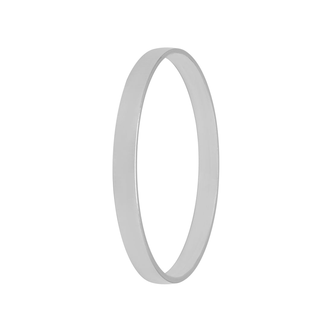 925 Silver Eternal Core Matte Polish Rhodium Plated Kada for Men