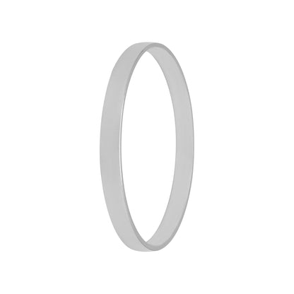925 Silver Eternal Core Matte Polish Rhodium Plated Kada for Men