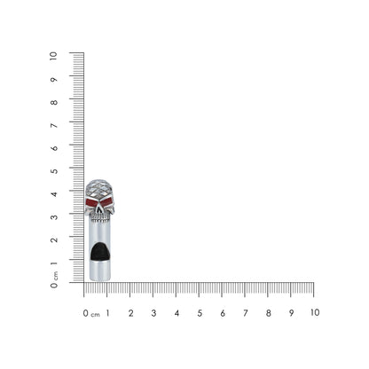  925 Skull Whistle Sterling Silver Miniature