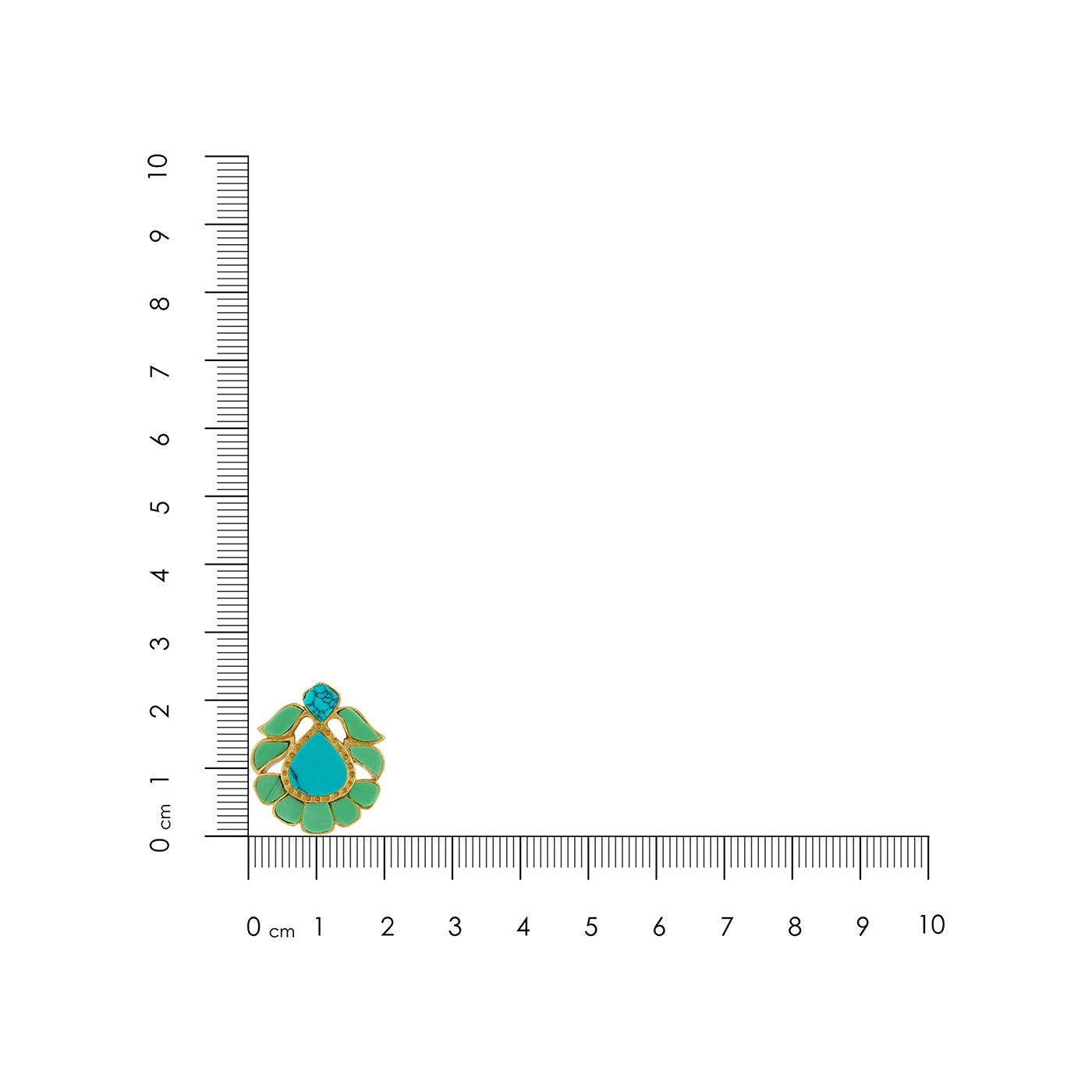 925 Sterling Silver Aqua Petal Harmony Earrings for Women