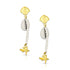 925 Sterling Silver Cowrie Shell Pearl Earrings for Women