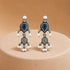 925 Sterling Silver Dual Teardrop Dangle Earrings for Women