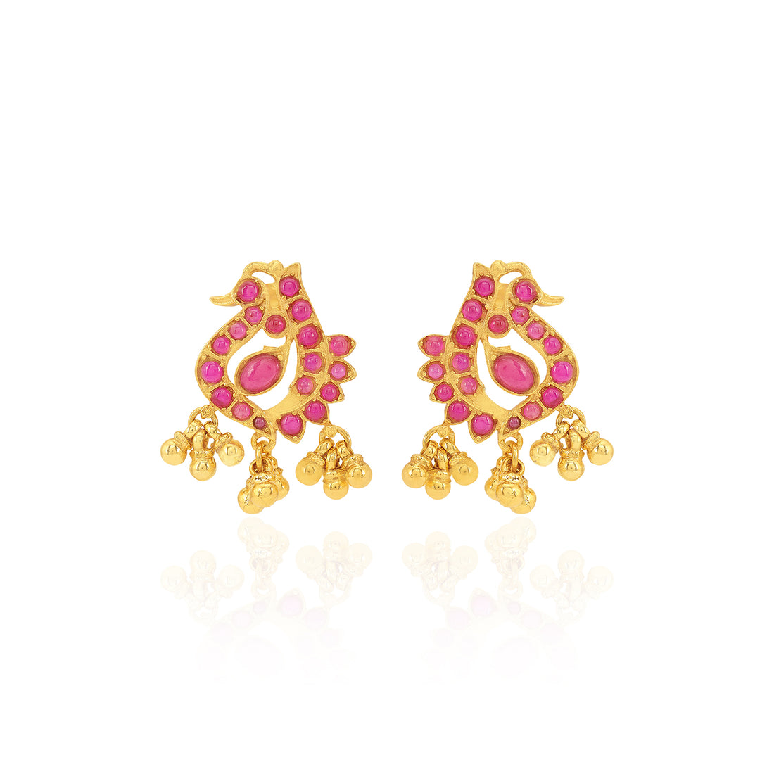 925 Sterling Silver Graceful Peacock Drop Earrings for Women