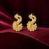 925 Sterling Silver Peacock Feather Inspired Stud for Women