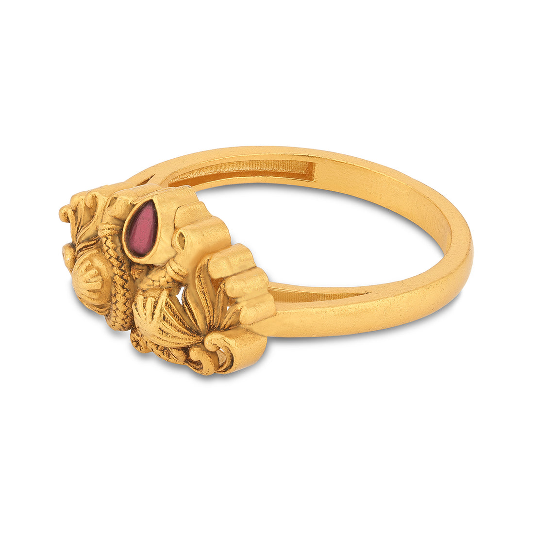 925 Sterling Silver Antique Dual Peacock Tear Drop Kemp Centred Ring For Women