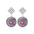 925 Sterling Silver Antique Red Polki Earrings for Women