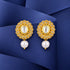 925 Sterling Silver Antique Sunflower Pearl Earrings for Earrings