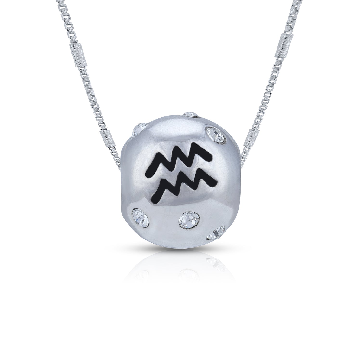 925 Sterling Silver Aquarius Aura Charm Pendant for Women