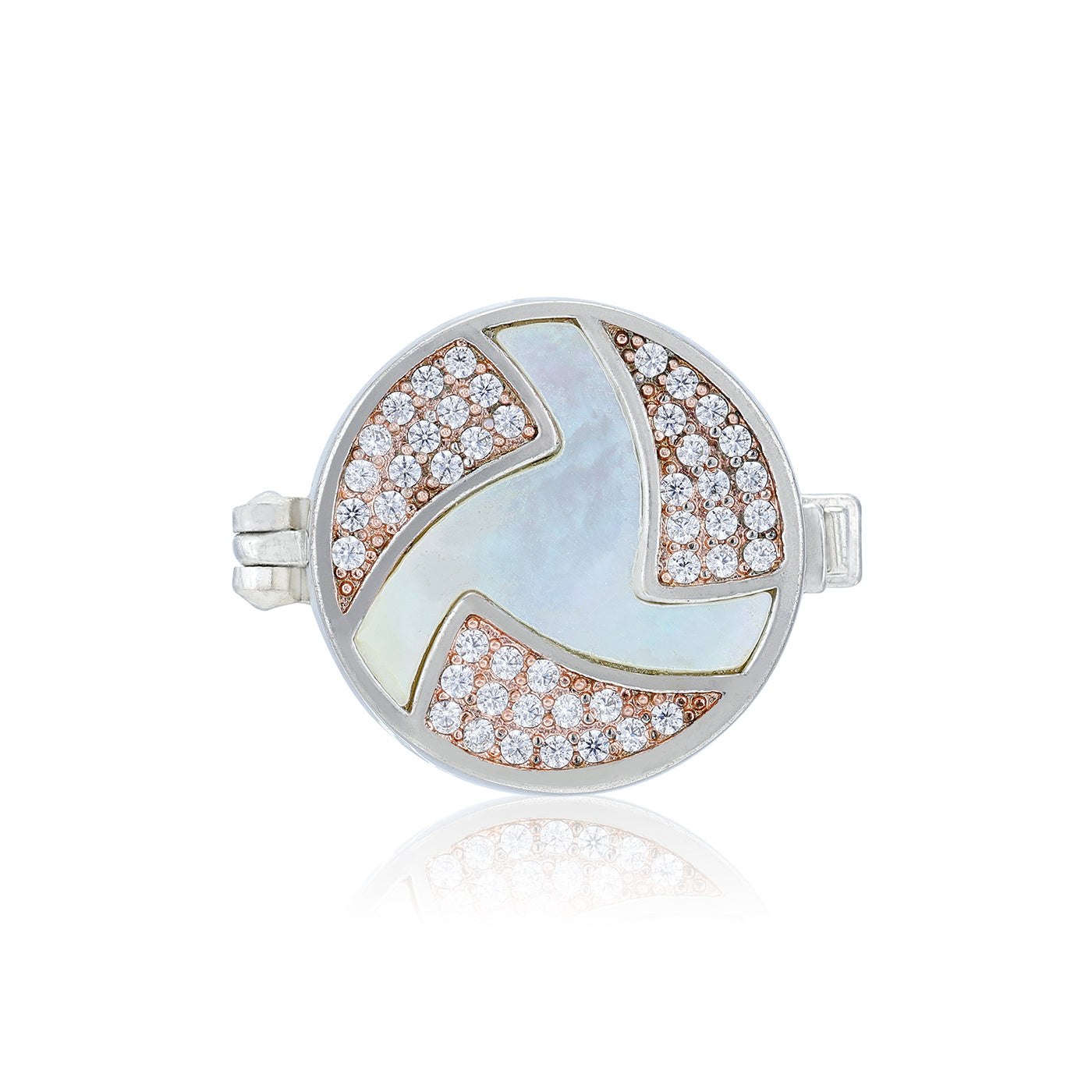 925 Sterling Silver Blended Harmony Twirl Coat Pin for Men