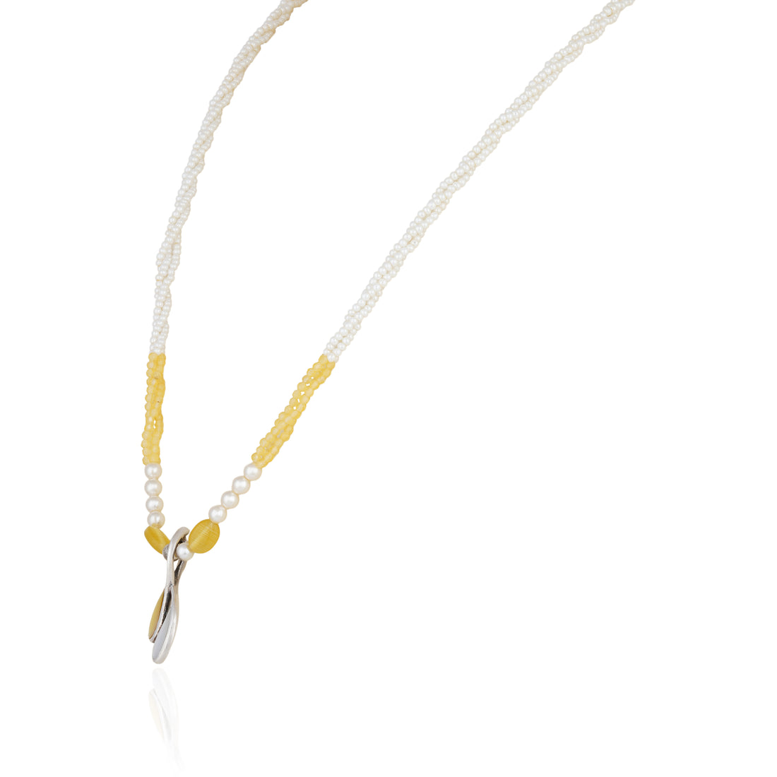 925 Sterling Silver Blushing Pearl Bloom Chain Pendant for Women