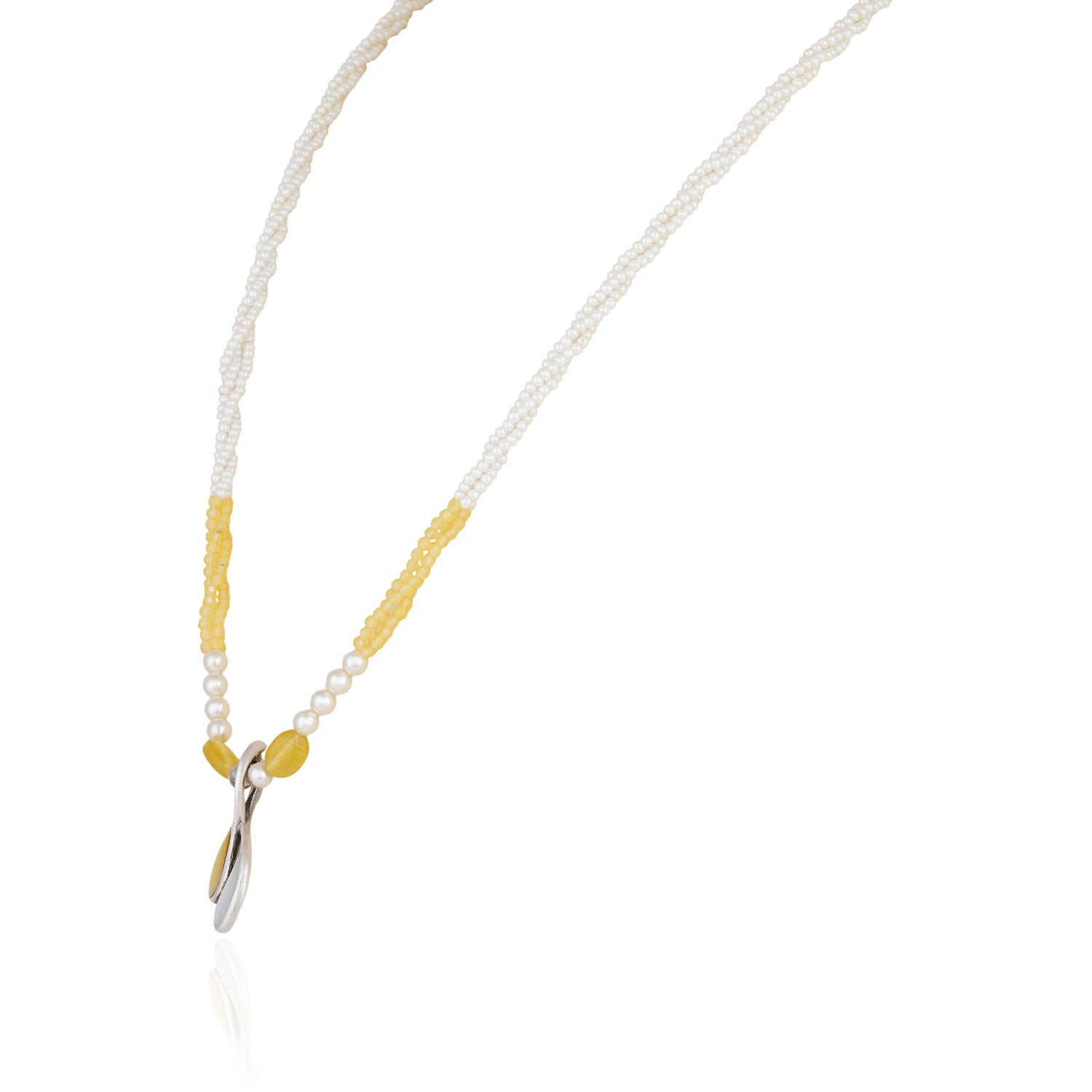 925 Sterling Silver Blushing Pearl Bloom Chain Pendant for Women