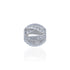 925 Sterling Silver Crystal Crossflow Elegance Charm Pendant for Women