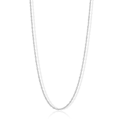 925 Sterling Silver Delicate Rope Link Chain for Men