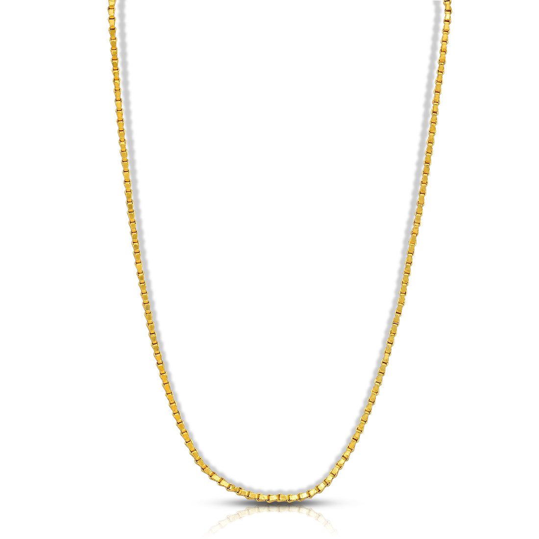 925 Sterling Silver Elegant Cube Pattern Chain for Women