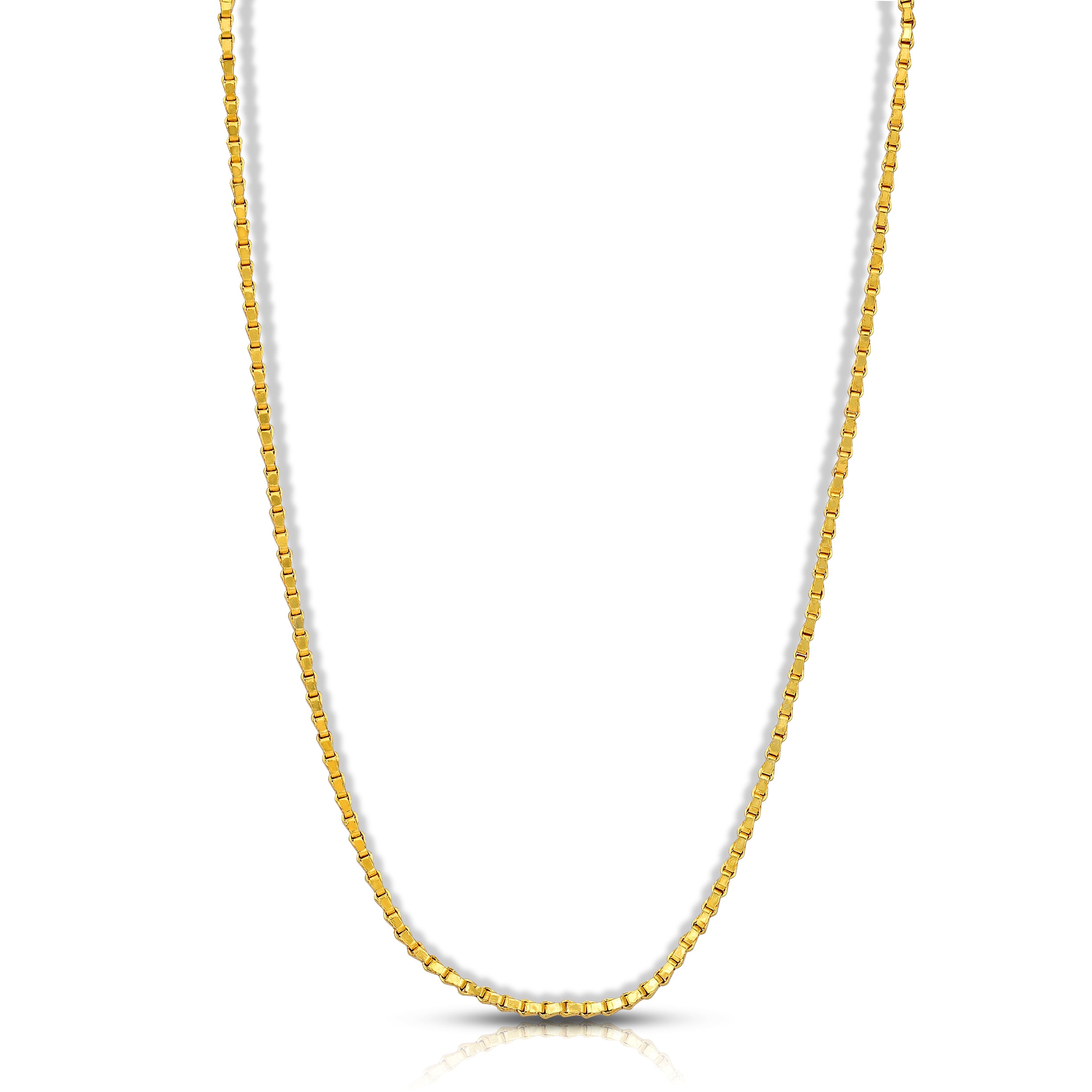 925 Sterling Silver Elegant Cube Pattern Chain for Women