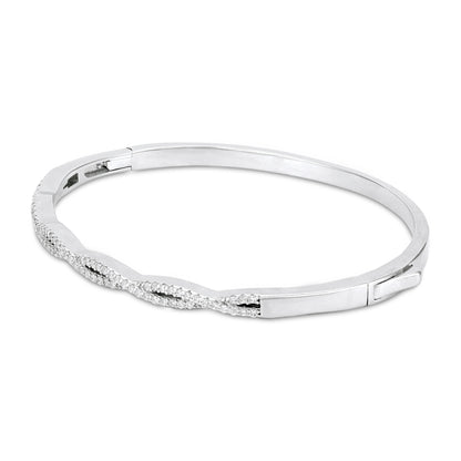 925 Sterling Silver Elegant Infinity-Inspired Marquise Kada for Women