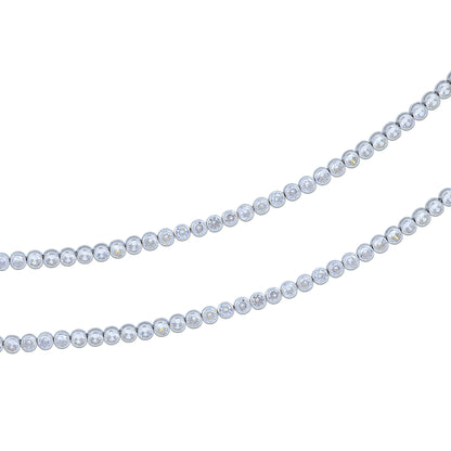 925 Sterling Silver Elegant Lightweight Loop Chain Bracelet for Women