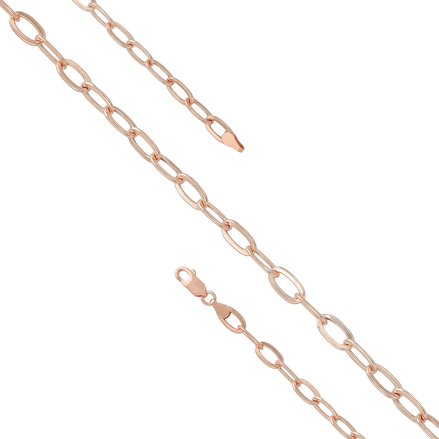 925 Sterling Silver EmberLink Axis Oval Bracelet for Men