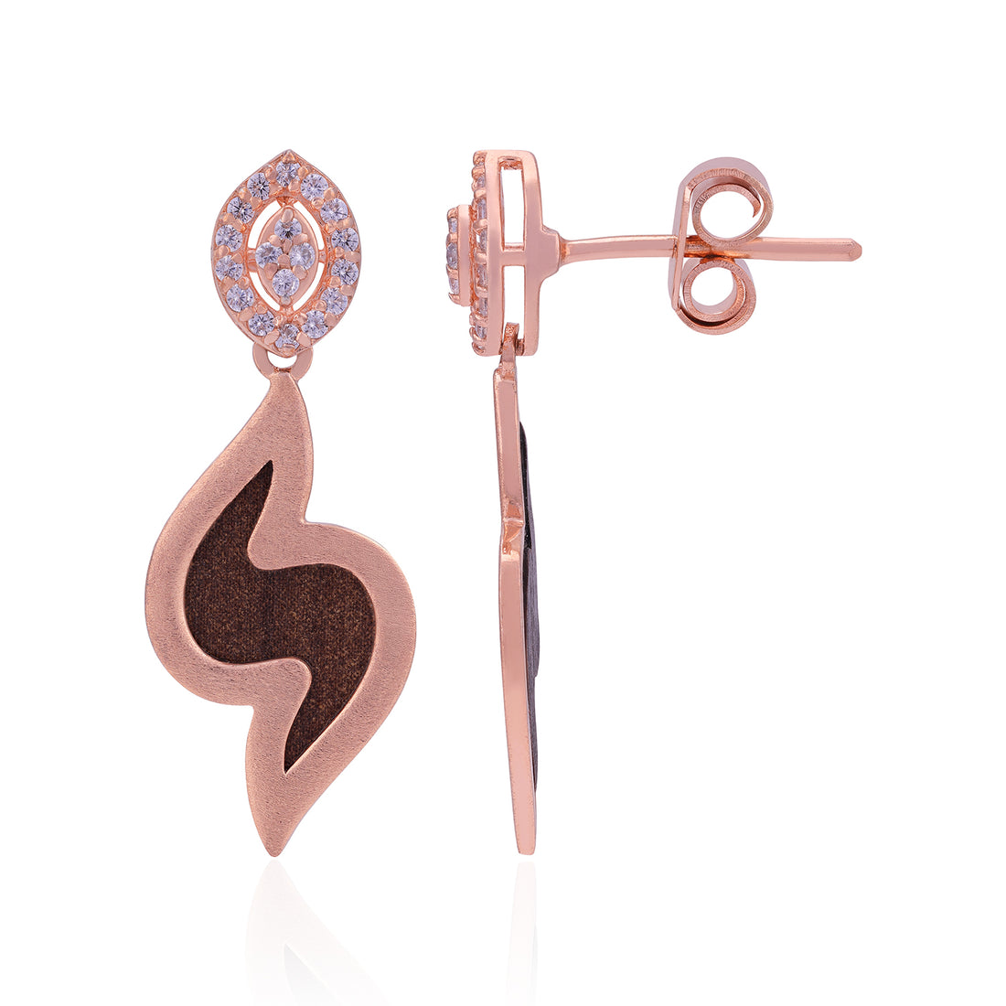 925 Sterling Silver Ember Grace Glow Earrings  For Women
