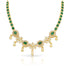925 Sterling Silver Emerald Regal Festive Necklace for Women