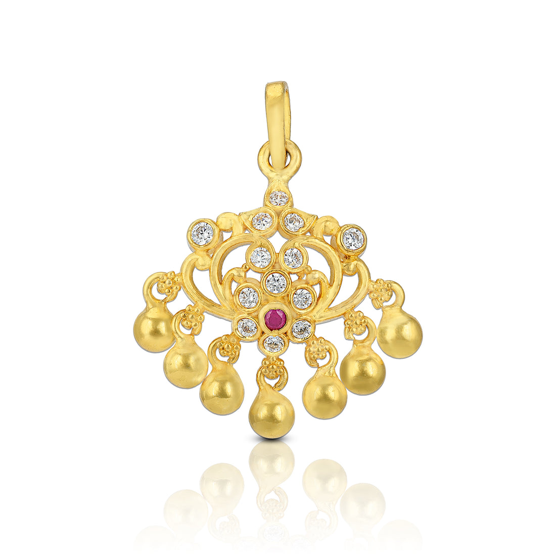 925 Sterling Silver Exquisite Flares Centre Pendant For Women