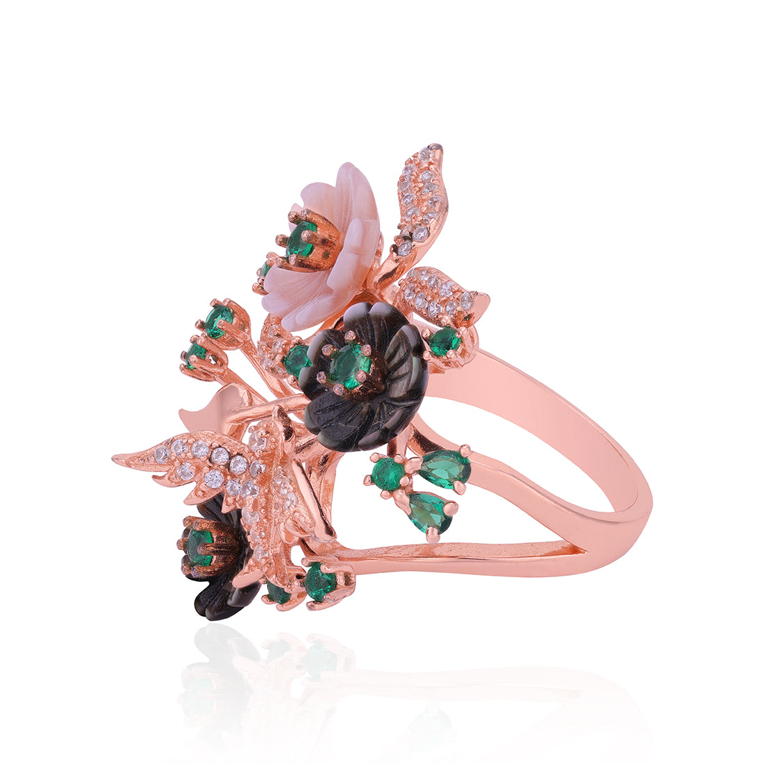 925 Sterling Silver Florentia Greenmist Ring For Women