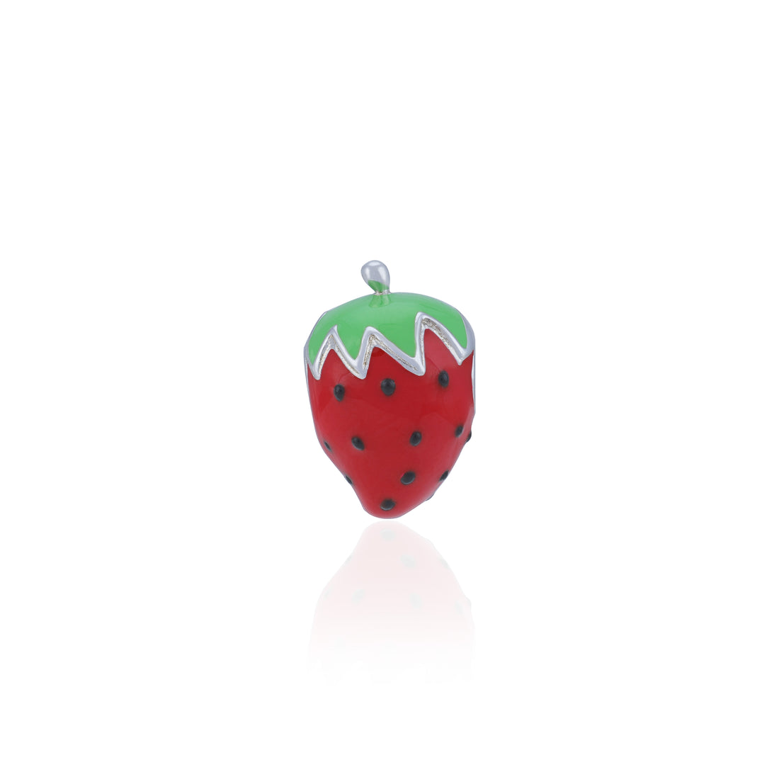 925 Sterling Silver Fragaria Whimsy Charm  Pendant for Women