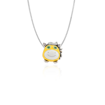 925 Sterling Silver Glowtail Happy Foal Charm Pendant for Women