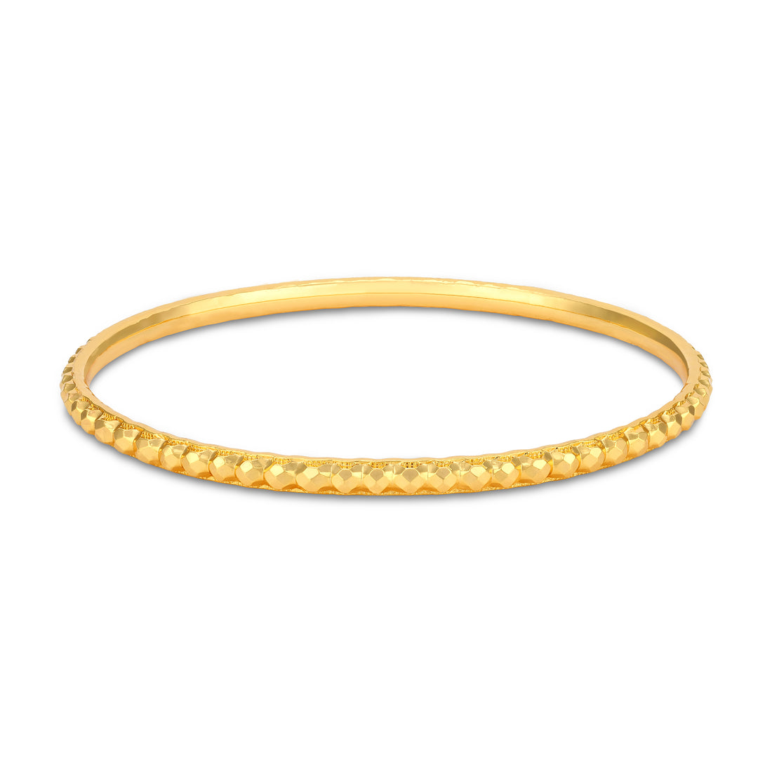 925 Sterling Silver Gold Plated Eternal Beaded Harmony Bangle For Women