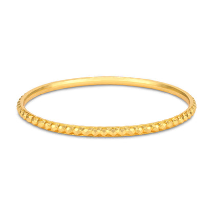925 Sterling Silver Gold Plated Eternal Beaded Harmony Bangle For Women
