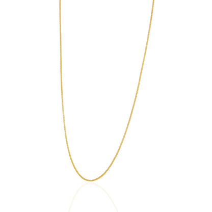 925 Sterling Silver Gold Plated Metro Elongate Link Chain for Men