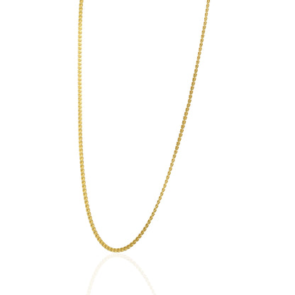 925 Sterling Silver Golden Gridlock Link Chain for Men