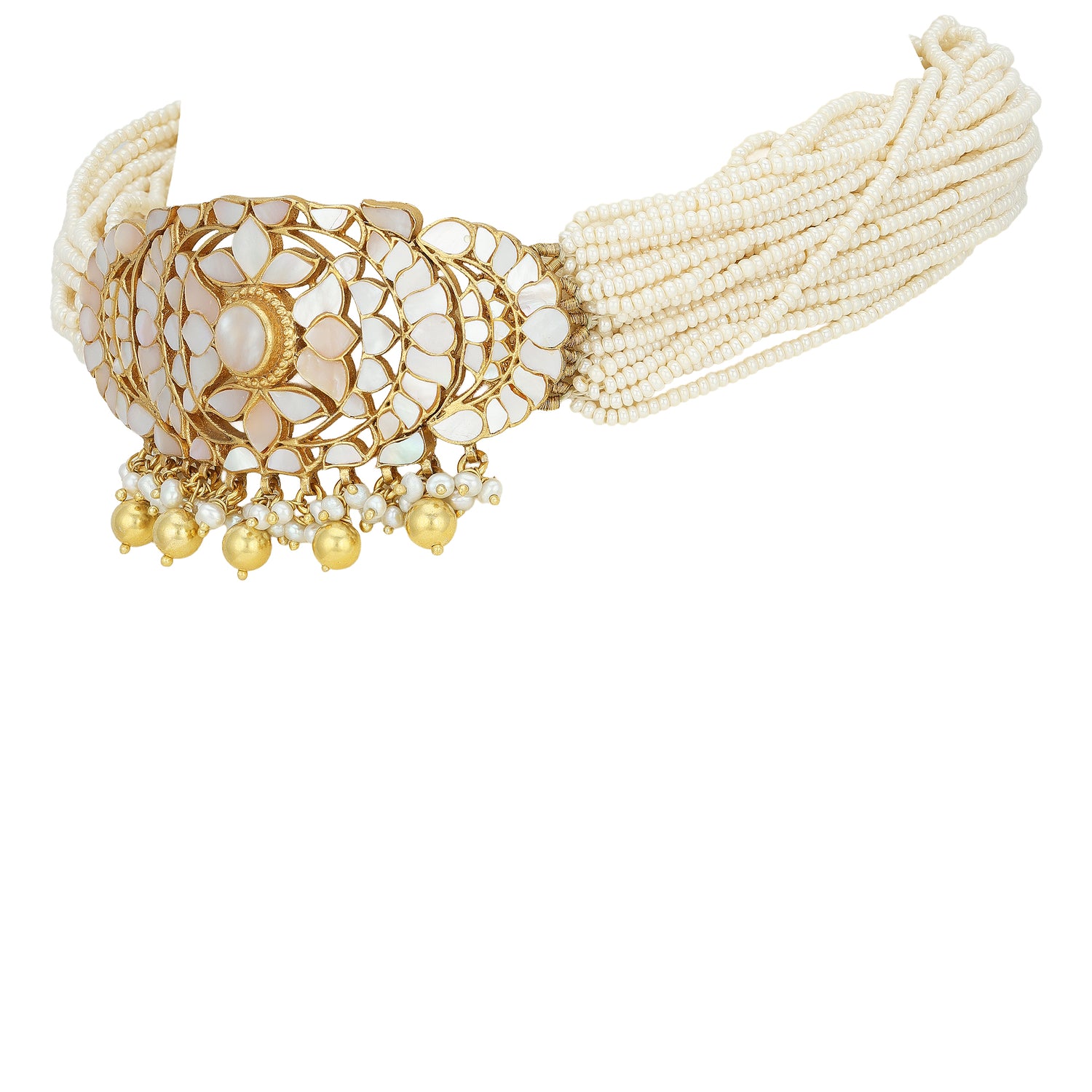 925 Sterling Silver Grand Pearl Bloom Necklace for Women