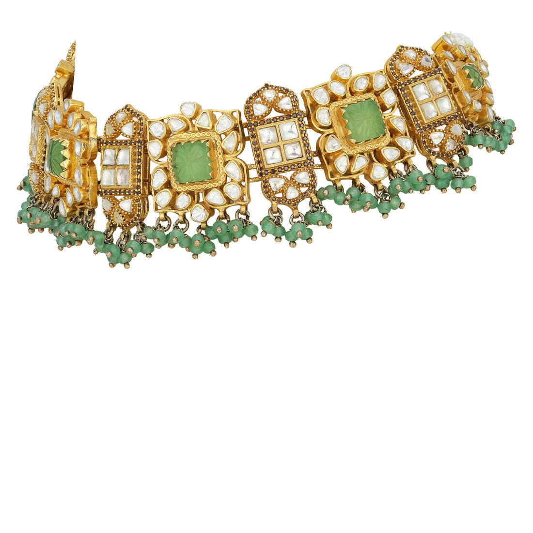 925 Sterling Silver Green Majesty Glow Necklace for Women