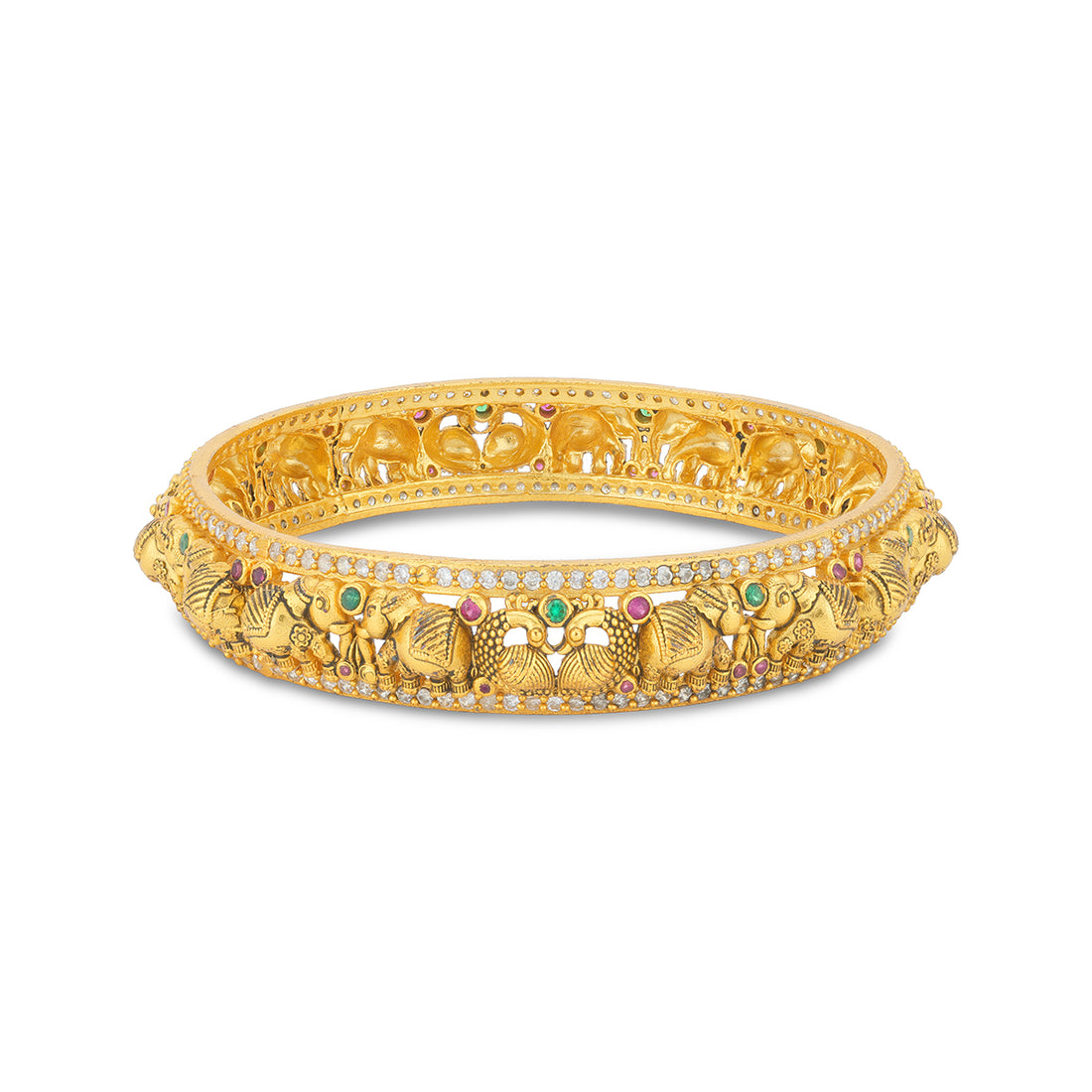 925 Sterling Silver Heritage Peacock  Bangle for Women