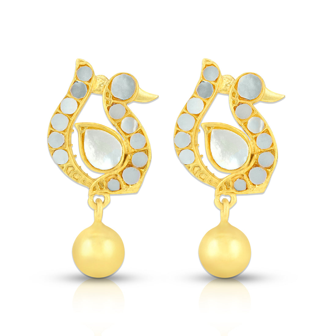 925 Sterling Silver Imperial Peacock Drop Earrings for Women