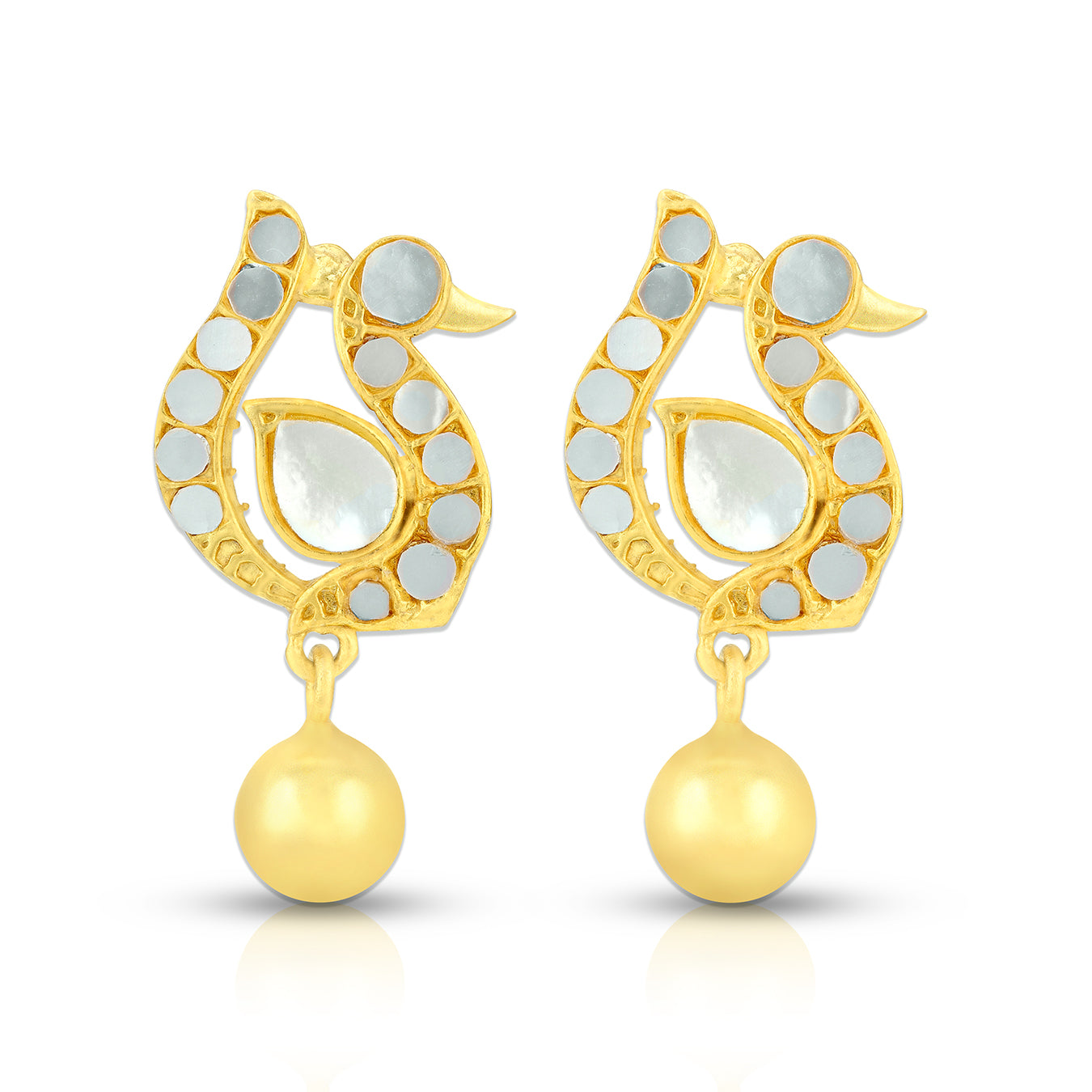 925 Sterling Silver Imperial Peacock Drop Earrings for Women