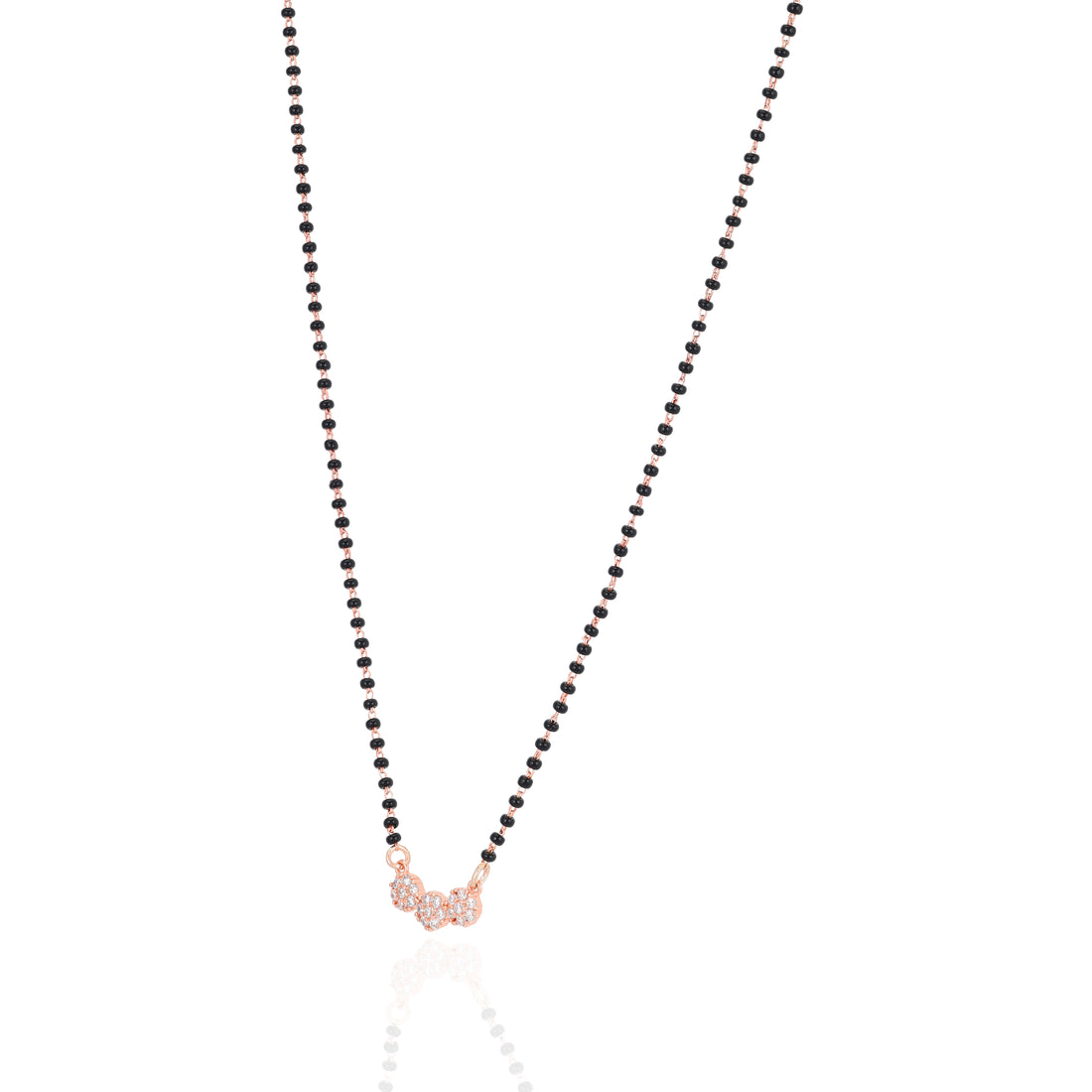 925 Sterling Silver Inflorescence Rose Gold Mangalsuthra For Women