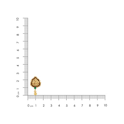 925 Sterling Silver Leaf Charm Golden Drop Earring for Women