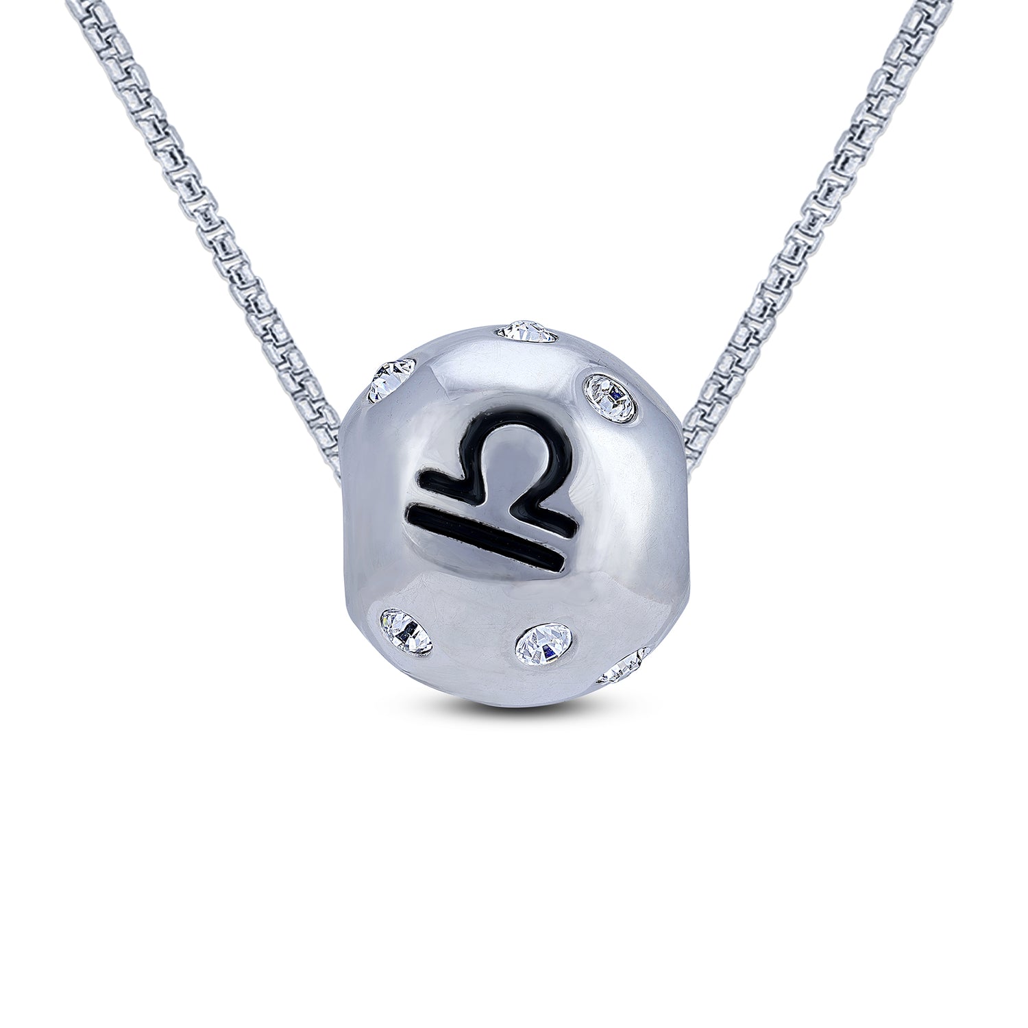 925 Sterling Silver Libra Cosmic Grace Charm Pendant for Women